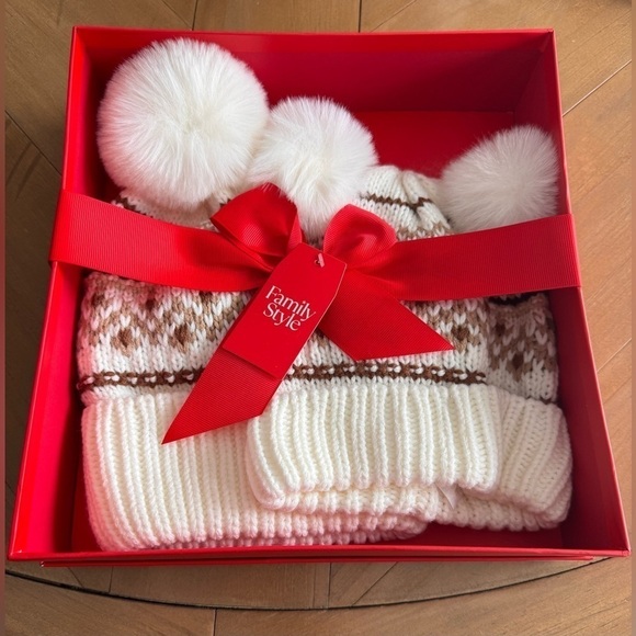 CHARTER CLUB Womens Mommy And Me Fair Isle Beanies Set - Picture 5 of 7